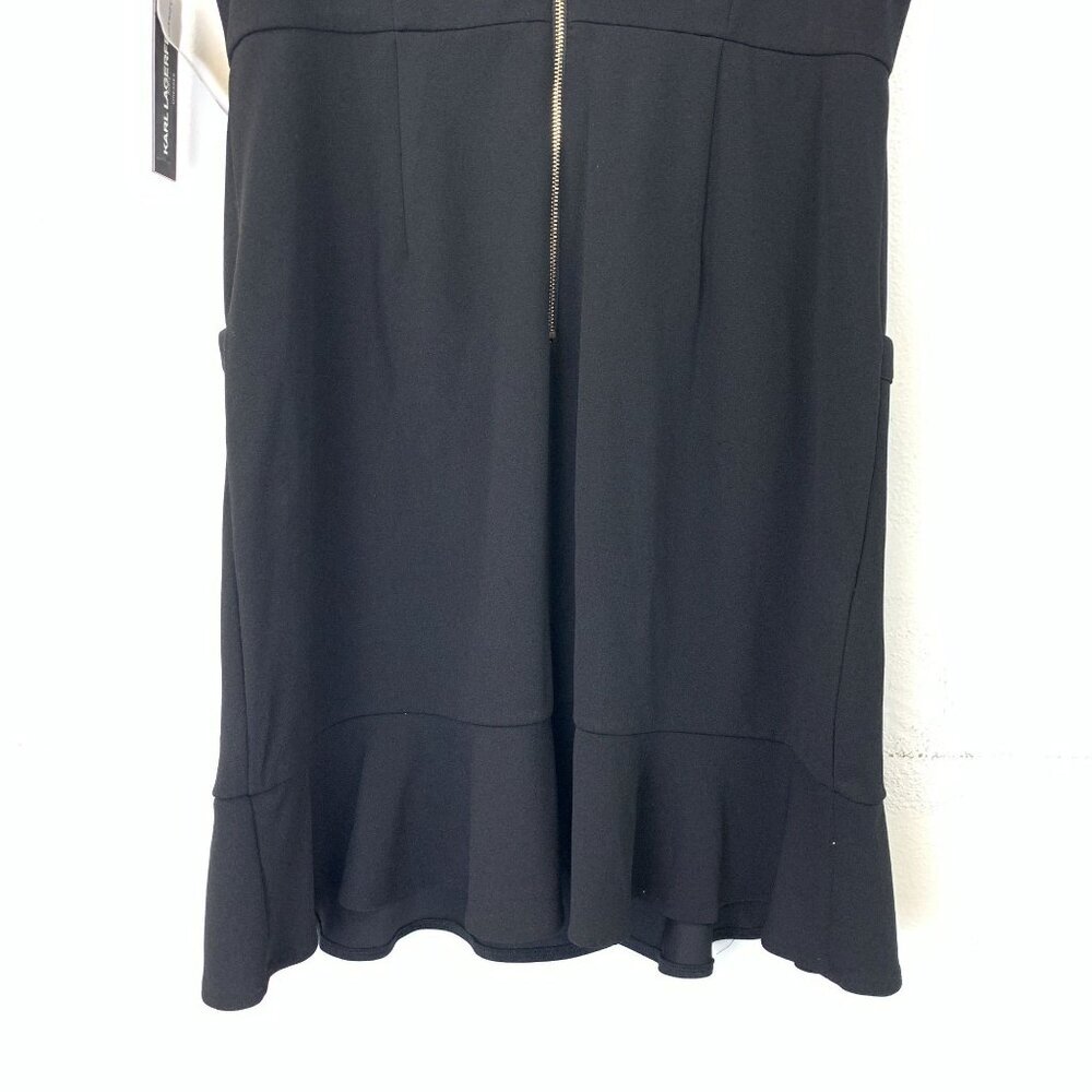 NWT Karl Lagerfeld Scuba Crepe Dress Size 14 - Picture 8 of 12